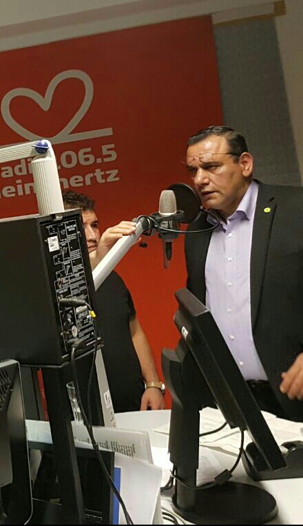 النائب عبدالكريم عراقي في حوار اذاعي مع راديو لايني هيرتس هانوفر. 