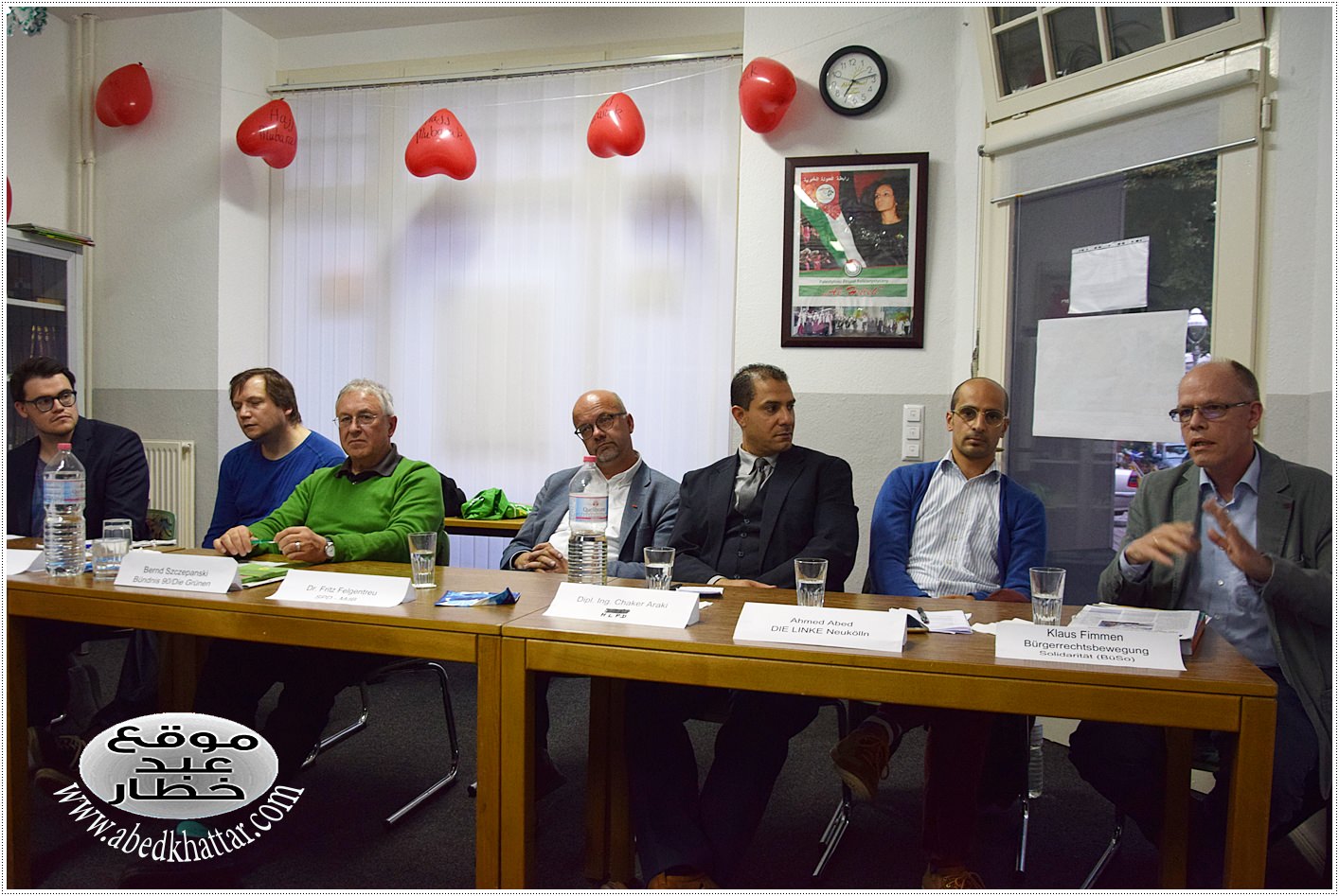 أمسية سياسية في رابطة الحولة الخيرية في برلين