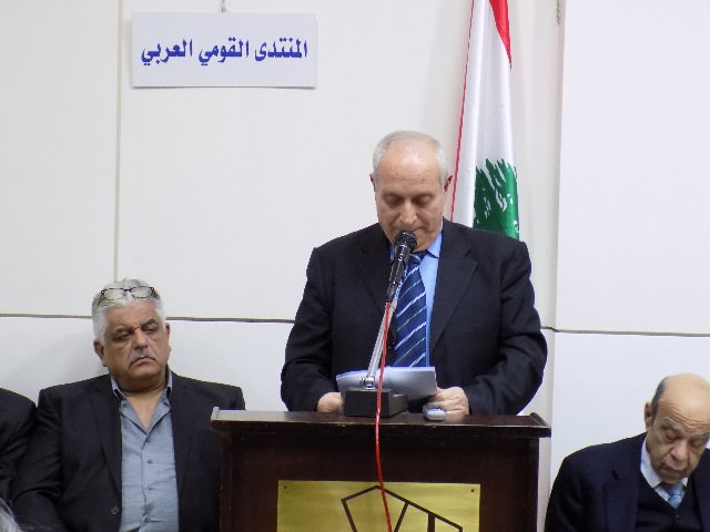 المنتدى القومي العربي كرّم أبو جابر بمناسبة مئوية الراحل جمال عبد الناصر

