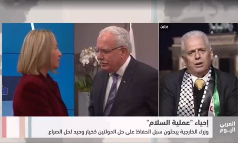 لقاء مع د. أحمد محيسن في برلين حول اجتماع وزراء خارجية اللجنة السداسية العربية المعنية بالقدس مع وزراء خارجية الاتحاد الأوروبي