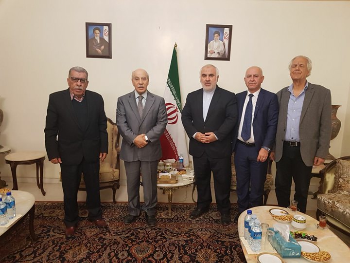 الديمقراطية بعد لقاء السفيرين الجزائري والايراني في بيروت وعرض التطورات العامة
