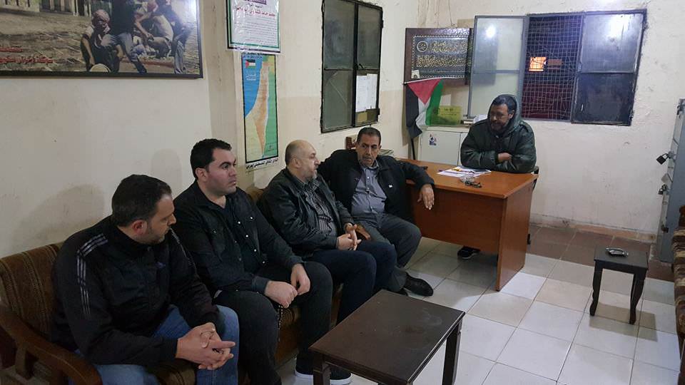مكتب شؤون اللاجئين في حركة حماس شمال لبنان يزور القوة الأمنية الفلسطينية