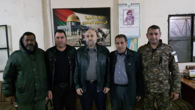 مكتب شؤون اللاجئين في حركة حماس شمال لبنان يزور القوة الأمنية الفلسطينية