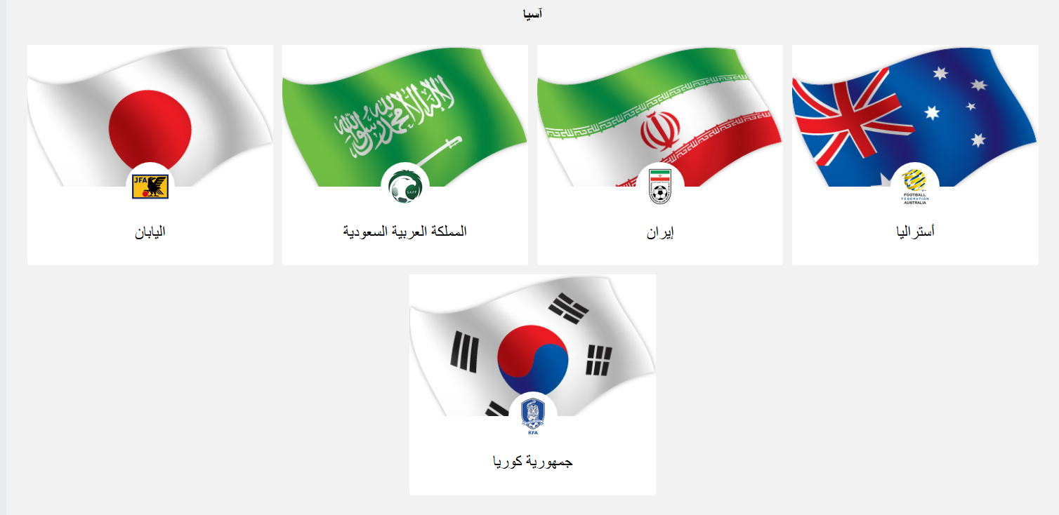 جدول المباريات كاس العالم في روسيا 2018