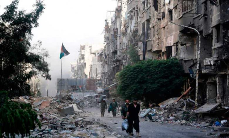 عودة سكان مخيم اليرموك صعبة جراء الدمار الكبير