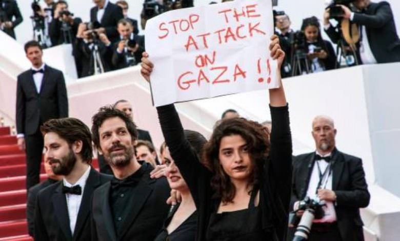 صدمة بتل أبيب || مهرجان كان السينمائي تحول لتظاهرة تنديد بجرائمها في غزّة