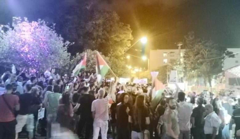 تظاهرة في حيفا دعماً لغزة