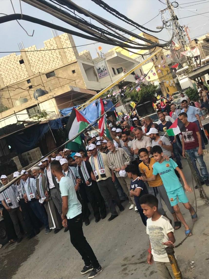 مسيرة حاشدة في مخيم برج الشمالي إحياء ليوم القدس