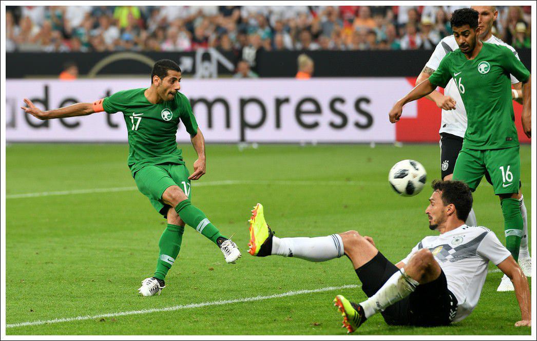 تيسير والشهراني محتفلان بهدف الأخضر في الشباك الألمانية