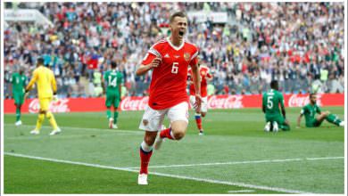 روسيا تكتسح السعودية في افتتاح المونديال