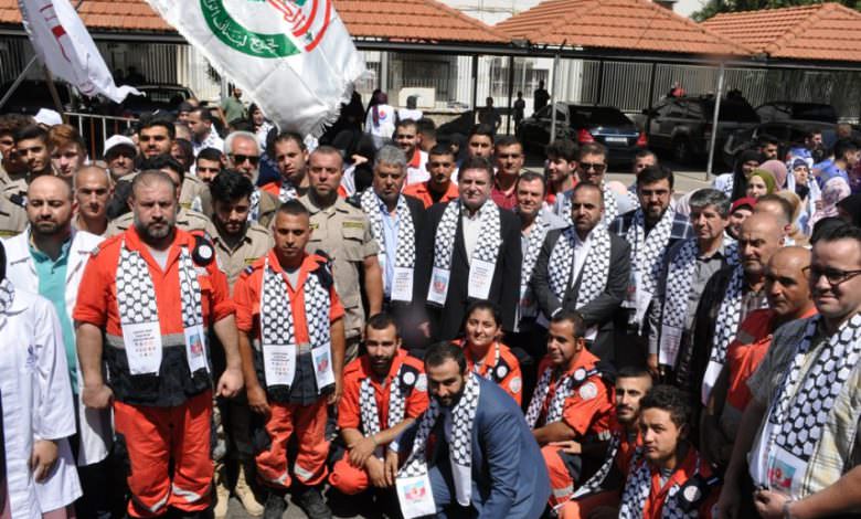 الجمعيات الصحية في النبطية تنظم وقفة تضامنية مع رزان النجار