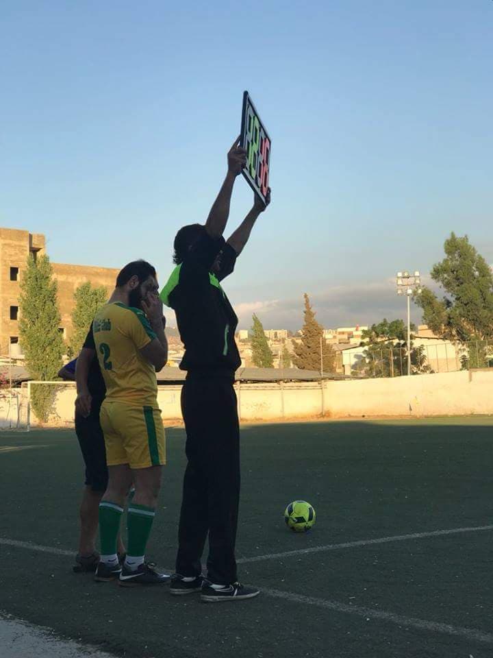 فوز نادي الهلال على نادي التنمي بدورة ابو علي مصطفى في مخيم البداوي