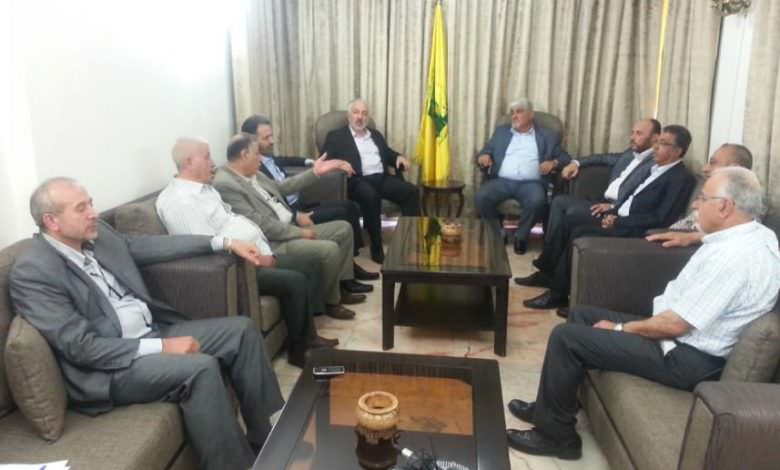 وفد من قوى التحالف الفلسطيني يستعرض مع حزب الله المستجدات الفلسطينية