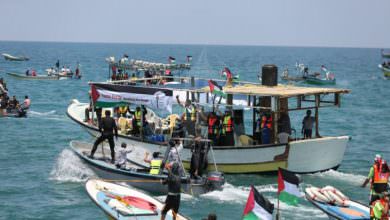 انطلاق قوافل الحرية وكسر الحصار من ميناء غزة