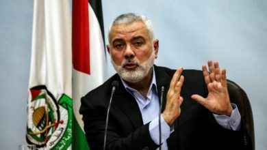 هنية يبلغ القاهرة موافقة حماس على الورقة المصرية للمصالحة