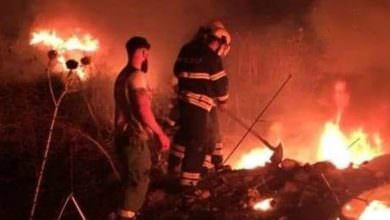 الدفاع المدني الفلسطيني يخمد حريقاً داخل ثكنة الجيش في البداوي