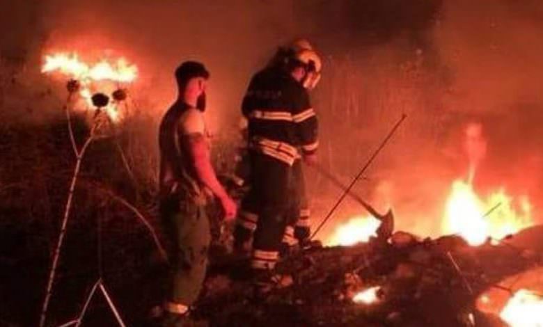 الدفاع المدني الفلسطيني يخمد حريقاً داخل ثكنة الجيش في البداوي