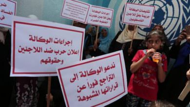 احتجاجات وإغماءات بمقر الأونروا بغزة بعد إنهاء خدمات ألف موظف