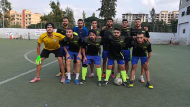 فوز نادي نادي الاشبال 3 - 0 على نادي الضفه في مخيم البداوي