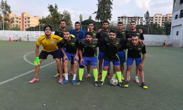 فوز نادي نادي الاشبال 3 - 0 على نادي الضفه في مخيم البداوي