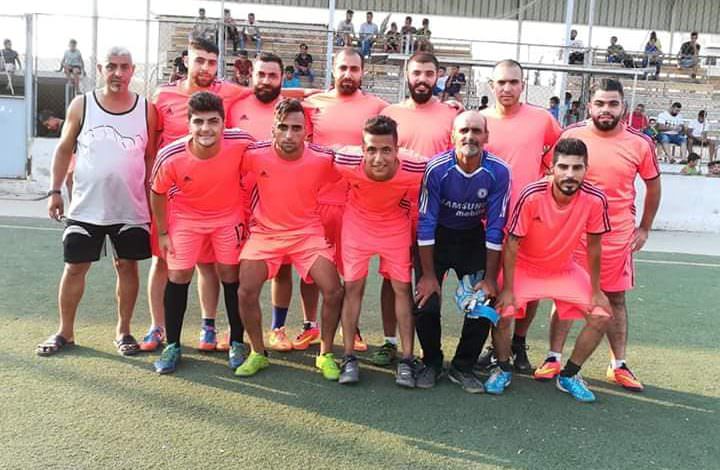 فوز نادي الضفة على نادي الدرة في مخيم البداوي