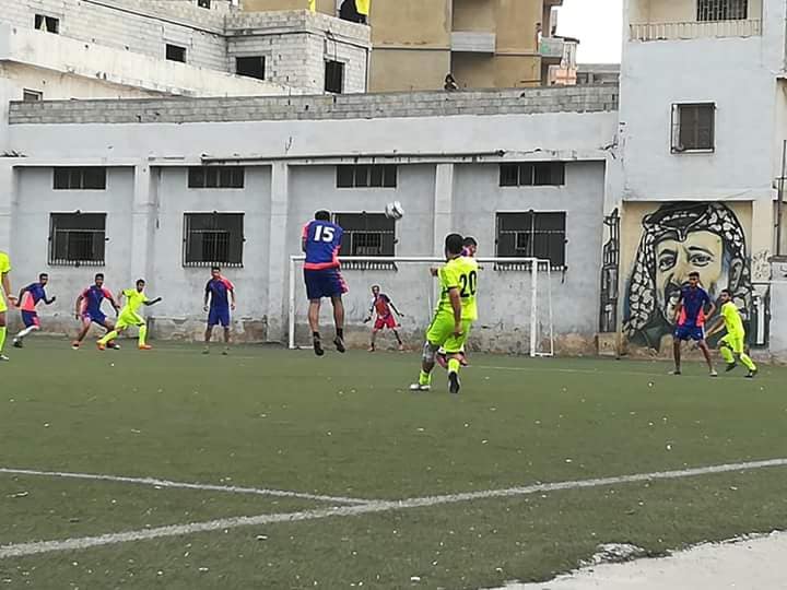 تعادل نادي الشبيبة و نادي الصمود في مخيم البداوي