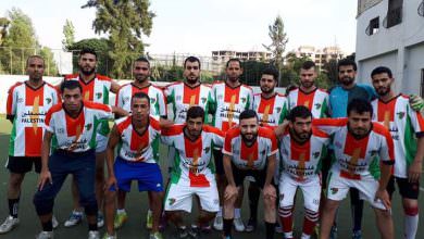 فوز نادي فلسطين على نادي شهداء جنين بنتيجة 3 _ 1 في مخيم البداوي