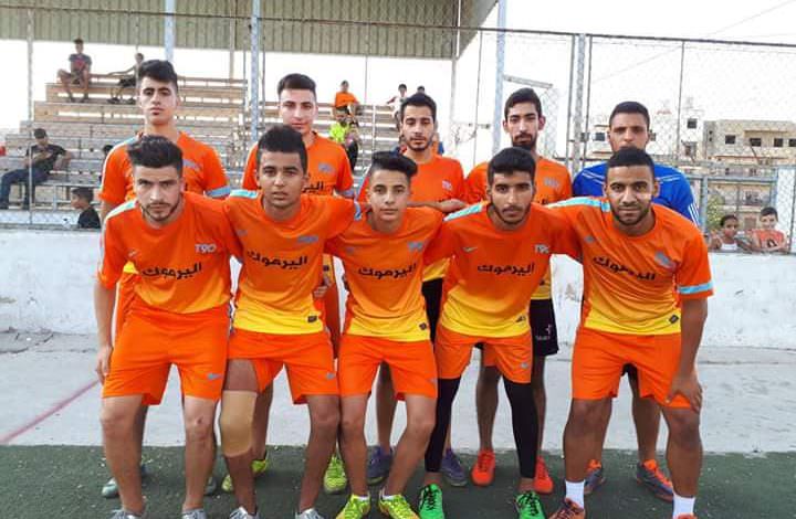 فوز فريق اليرموك على الشبيبة بنتيجة 6 -1 في مخيم البداوي