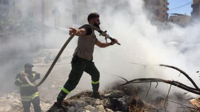 مهمة إطفاء ونشاطين مختلفين سجلو للدفاع المدني الفلسطيني فوج مخيم البداوي حتى هذه اللحظه.