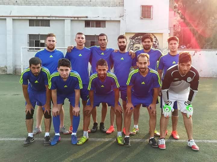 فوز نادي الضفة على نادي الدرة في مخيم البداوي