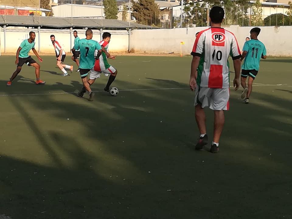 فوز نادي فلسطين 5 - 3 على نادي القدس في مخيم البداوي