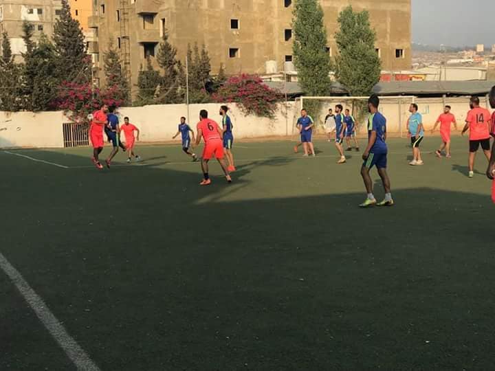 فوز نادي الضفة على نادي الدرة في مخيم البداوي