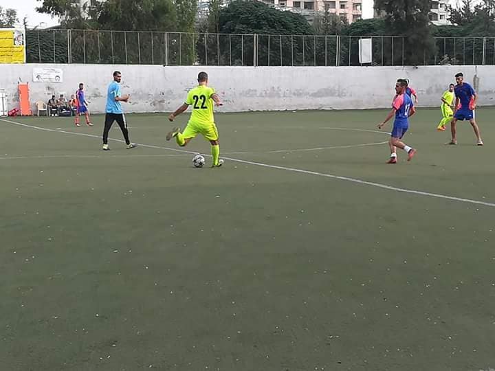 تعادل نادي الشبيبة و نادي الصمود في مخيم البداوي