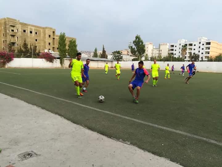 تعادل نادي الشبيبة و نادي الصمود في مخيم البداوي