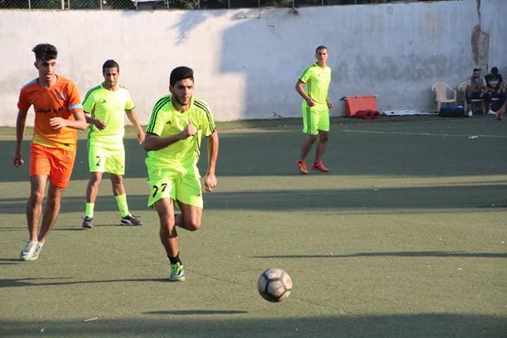 فوز فريق اليرموك على الشبيبة في مخيم البداوي