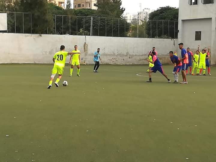 تعادل نادي الشبيبة و نادي الصمود في مخيم البداوي