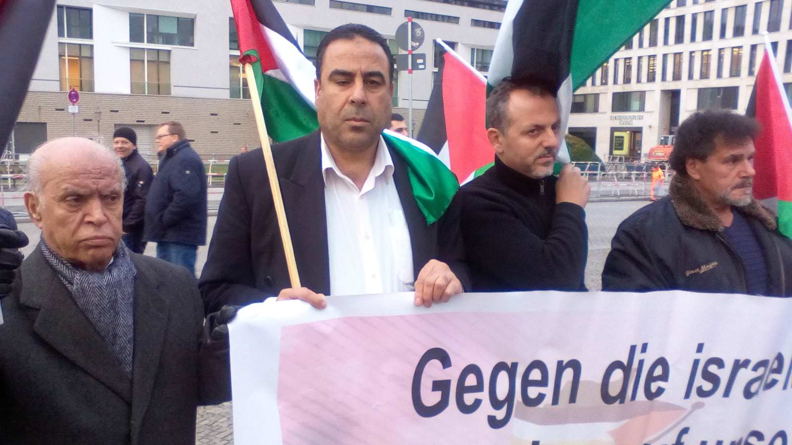 وقفة احتجاجية في برلين تضامنا مع قرية الخان الأحمر ومسيرات العودة الكبرى