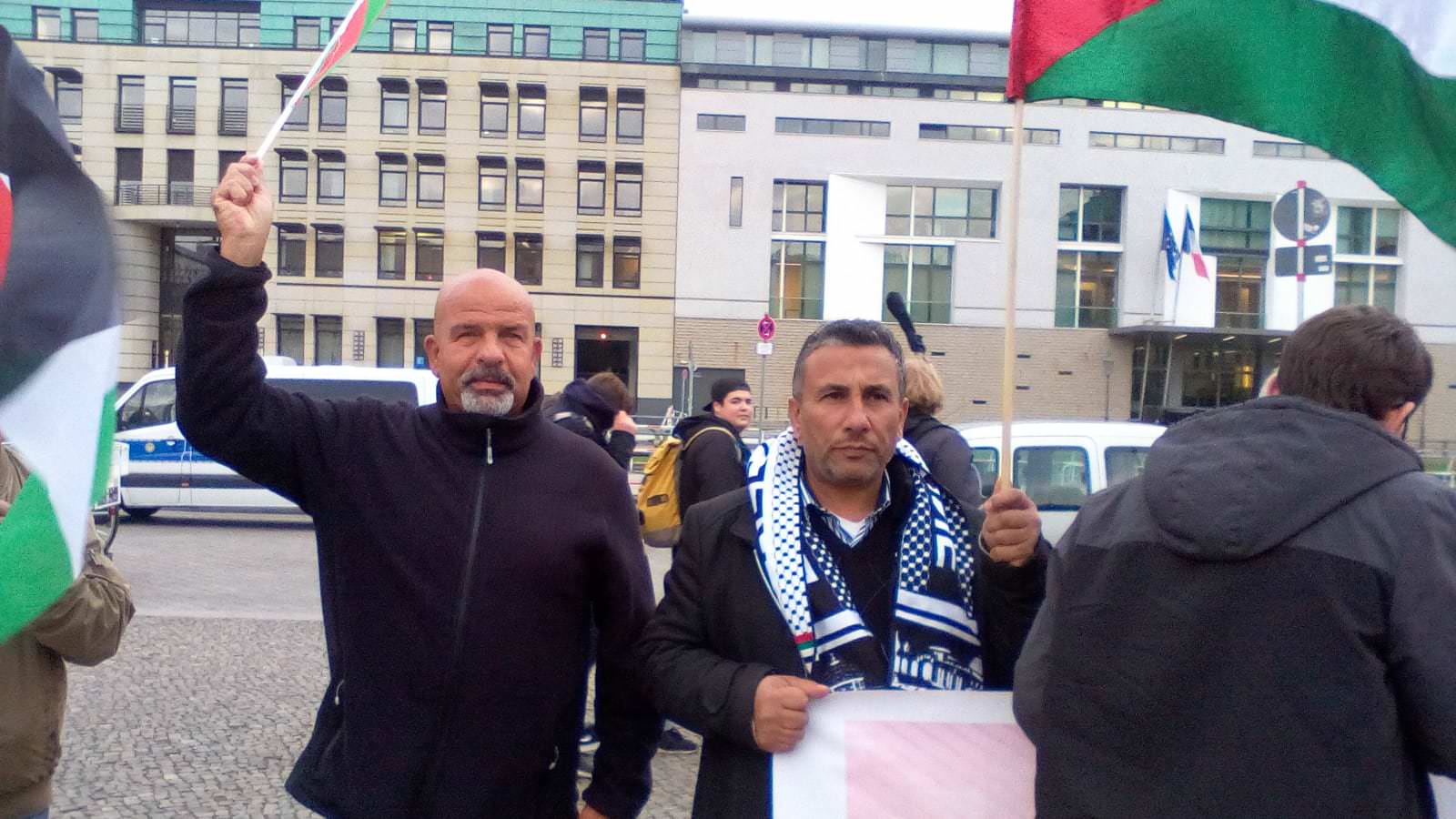 وقفة احتجاجية في برلين تضامنا مع قرية الخان الأحمر ومسيرات العودة الكبرى