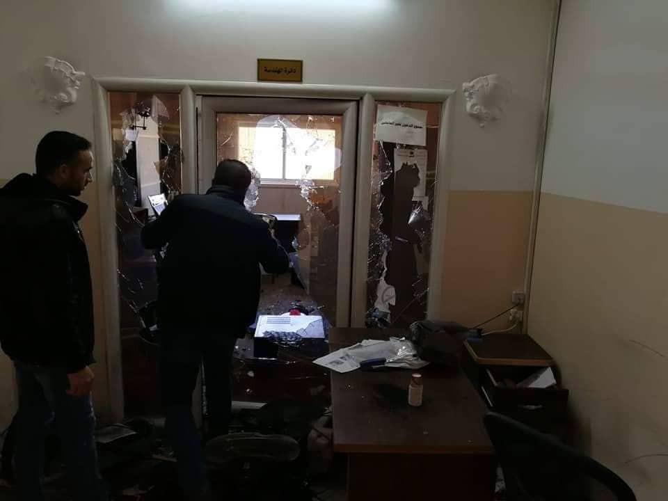 اعتداء على مبنى هيئة إذاعة وتلفزيون فلسطين الرسمي بغزة