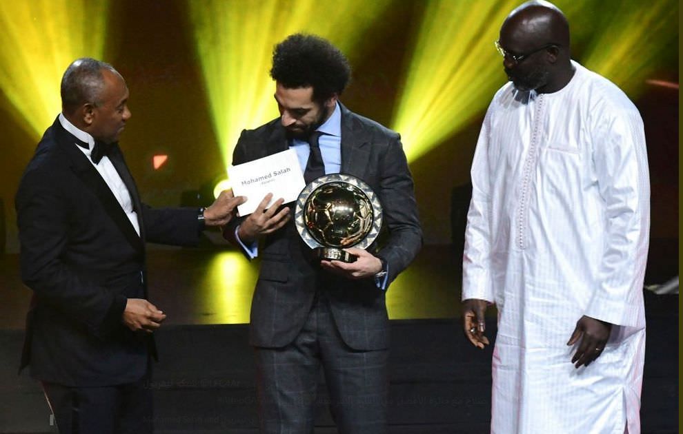النجم المصري صلاح يتوج بجائزة أفضل لاعب إفريقي 2018
