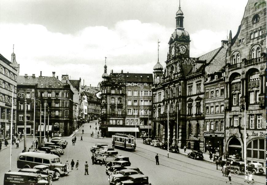 صورة لمدينة بفورتسهايم قبل قصفها من قبل البريطانيين