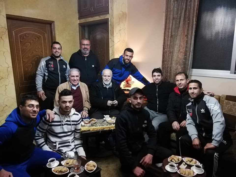 نادي شبيبة فلسطين بزياره خاصه للأخ العزيز محمد فاعور بعد عمليه جراحيه في الركبه.