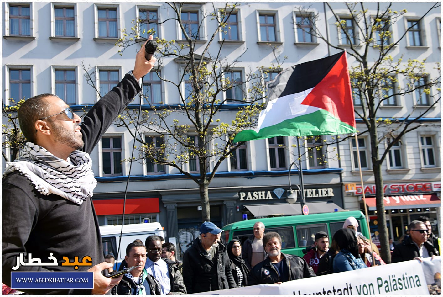 لجان فلسطين الديمقراطية ببرلين تحيي ذكرى يوم الأرض الخالدة الــ43