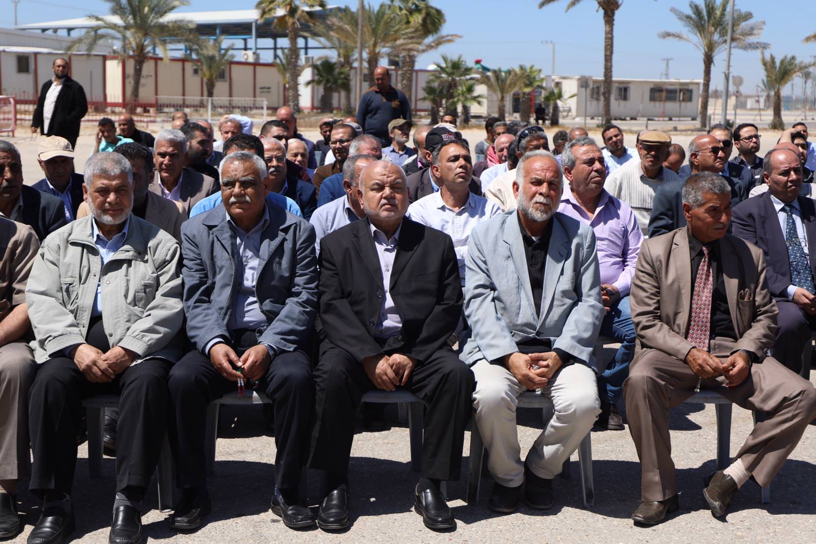 مراسم استقبال الجماهير الفلسطينية لجثمان القيادي رباح مهنا في غزة