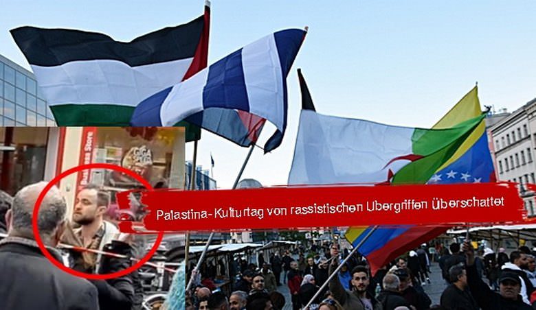 Palästina-Kulturtag von rassistischen Übergriffen überschattet