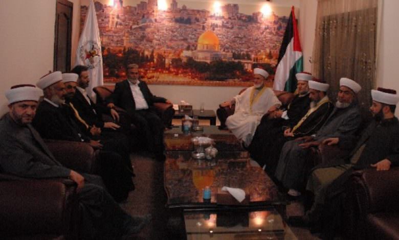 الأمين العام لحركة الجهاد يستقبل مجلس علماء فلسطين