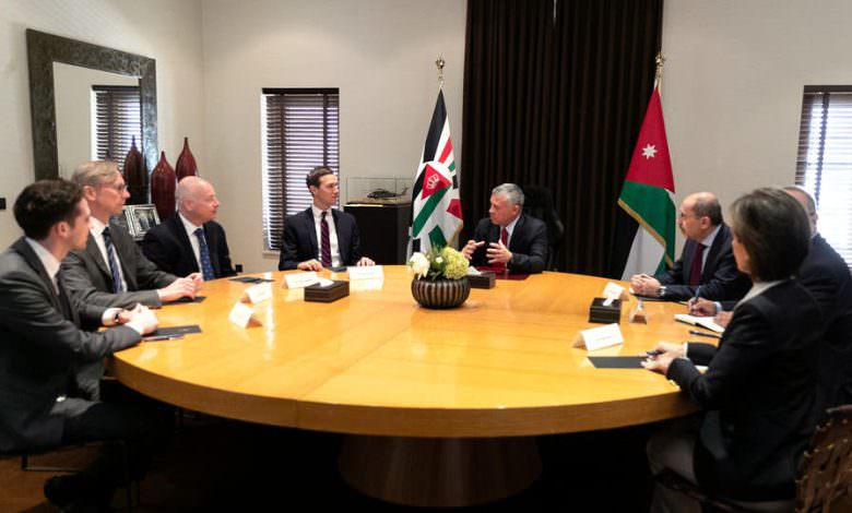 العاهل الأردني يؤكد لكوشنر على حل الدولتين كأساس للسلام