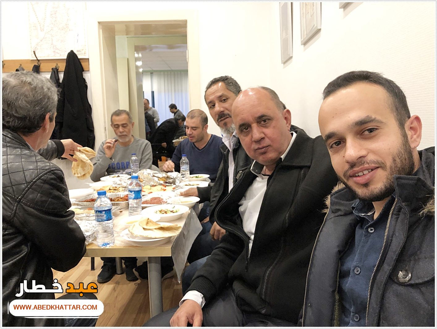 على هامش الإفطار الجماعي الّذي أقامه التجمع الفلسطيني في ألمانيا في مقرّه في برلين