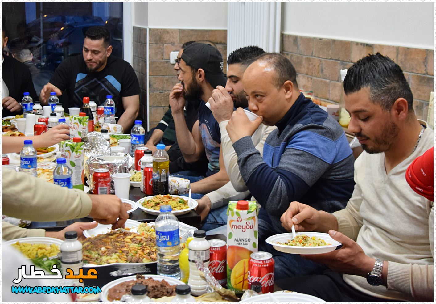 رابطة شباب مخيم البداوي في برلين تقيم إفطار جماعي لابناء مخيم البداوي في صالة معجنات الشام