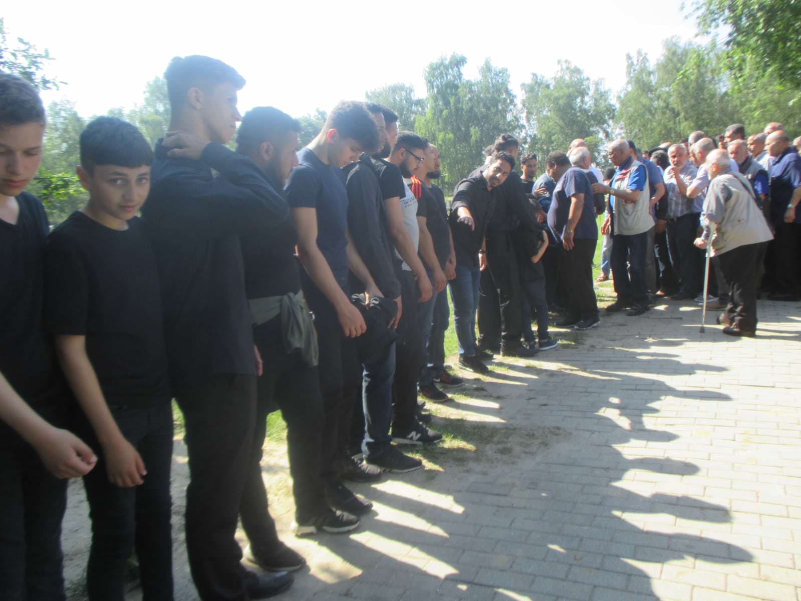 تشييع جنازة المرحومة سميرة فيومي ام فادي سعد بمقبرة الشبنداو في برلين